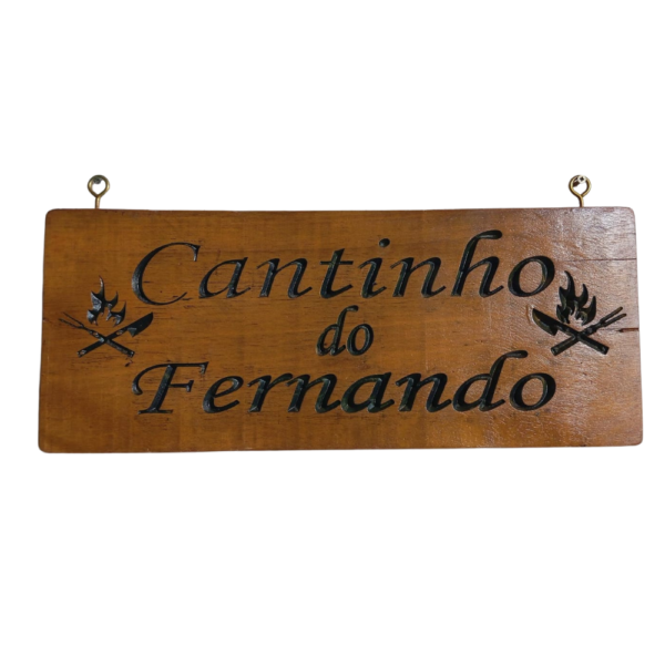 Placa Cantinho do Churrasco